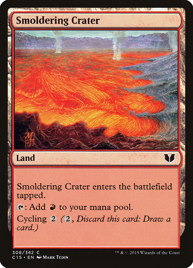 Smoldering Crater (308) [Commander 2015] | Odin's Place