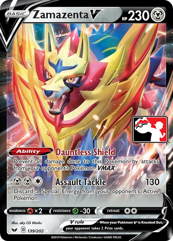 Zamazenta V (139/202) [Prize Pack Series One] | Odin's Place