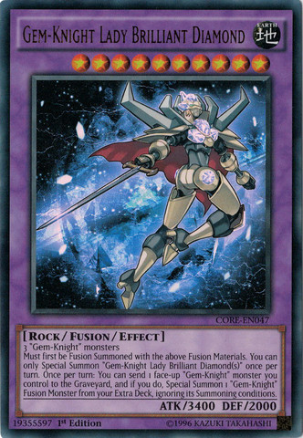 Gem-Knight Lady Brilliant Diamond [CORE-EN047] Ultra Rare | Odin's Place