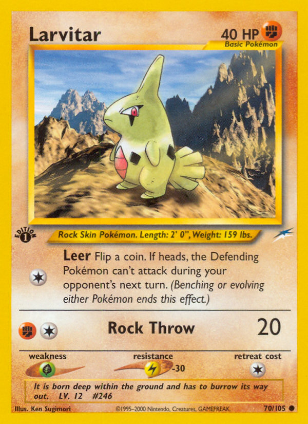 Larvitar (70/105) [Neo Destiny 1st Edition] | Odin's Place