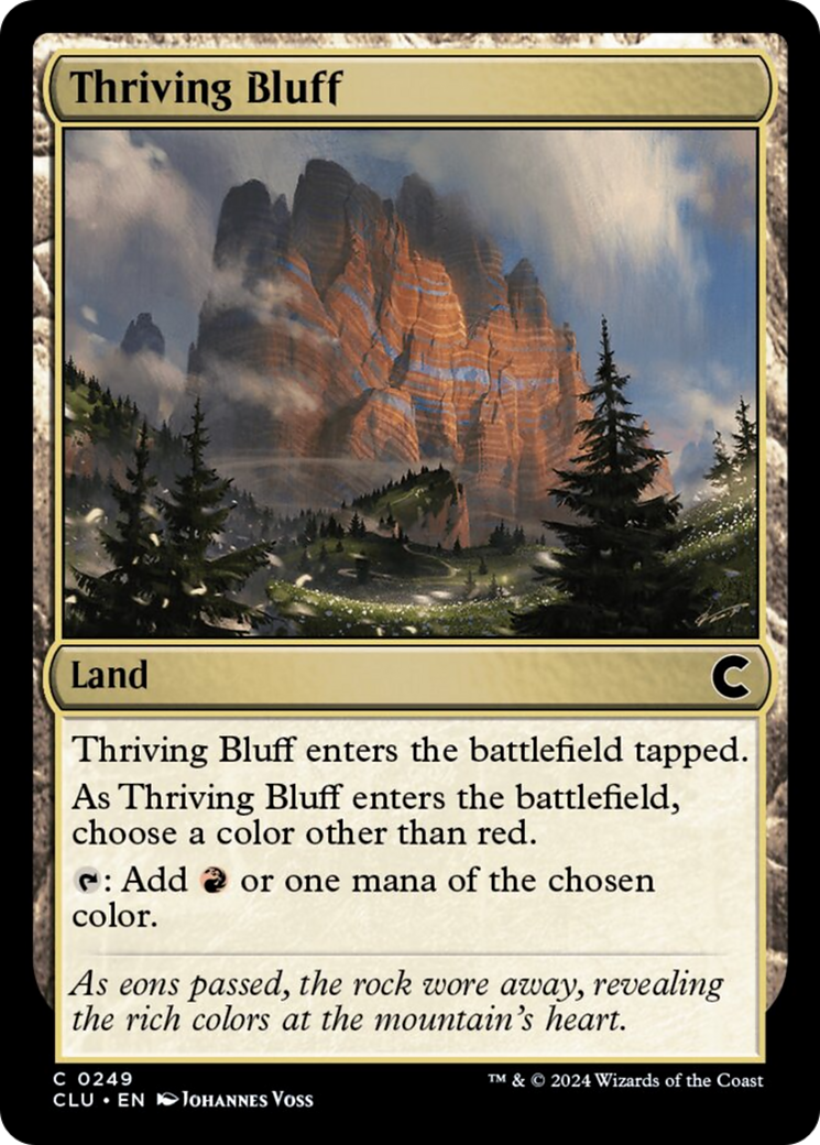 Thriving Bluff [Ravnica: Clue Edition] | Odin's Place