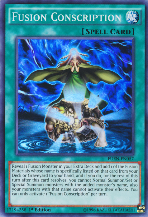 Fusion Conscription [FUEN-EN057] Super Rare | Odin's Place