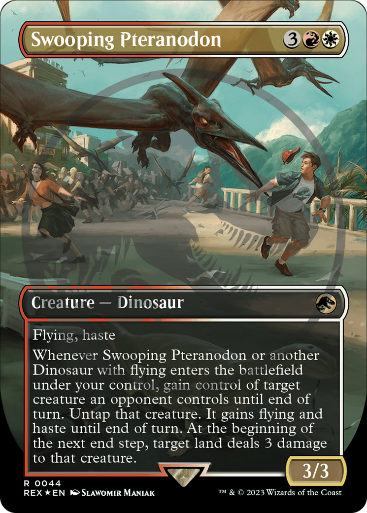 Swooping Pteranodon (Emblem) (Borderless) [Jurassic World Collection Tokens] | Odin's Place