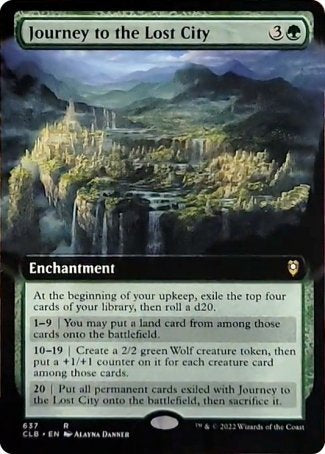 Journey to the Lost City (Extended Art) [Commander Legends: Battle for Baldur's Gate] | Odin's Place