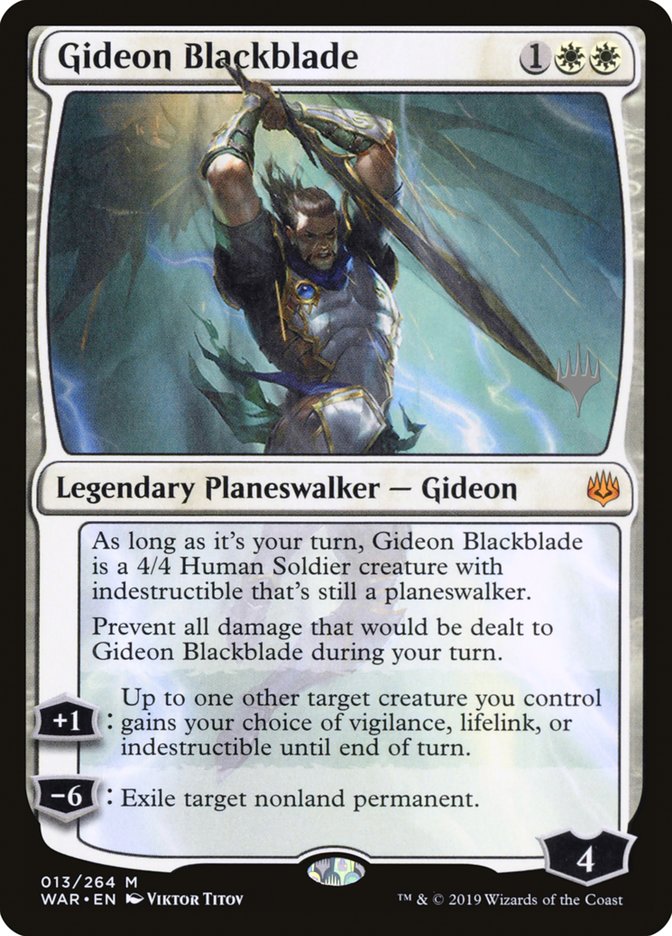 Gideon Blackblade (Promo Pack) [War of the Spark Promos] | Odin's Place