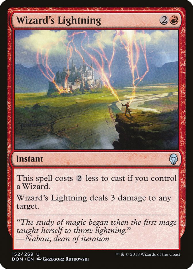 Wizard's Lightning (152) [Dominaria] | Odin's Place