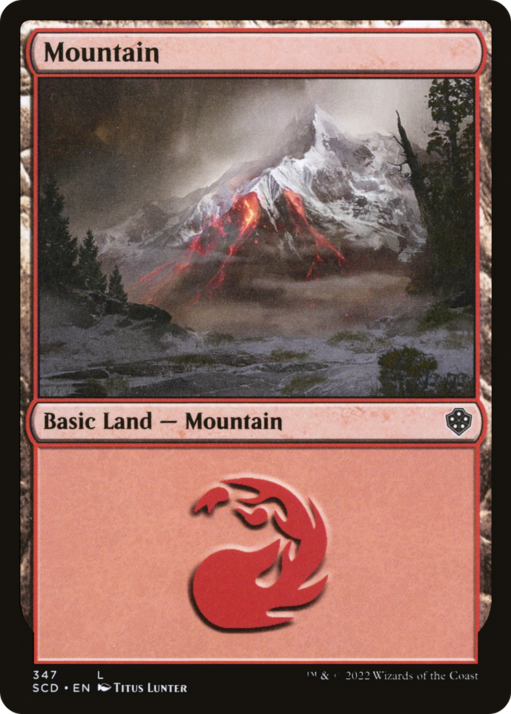Mountain (347) [Starter Commander Decks] | Odin's Place