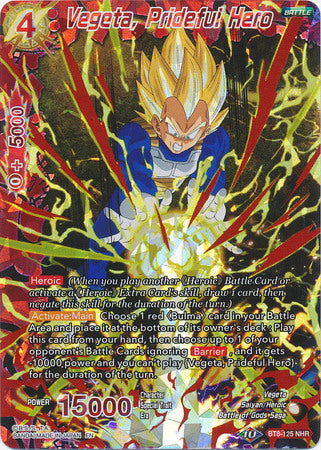 Vegeta, Prideful Hero (BT8-125) [Malicious Machinations] | Odin's Place