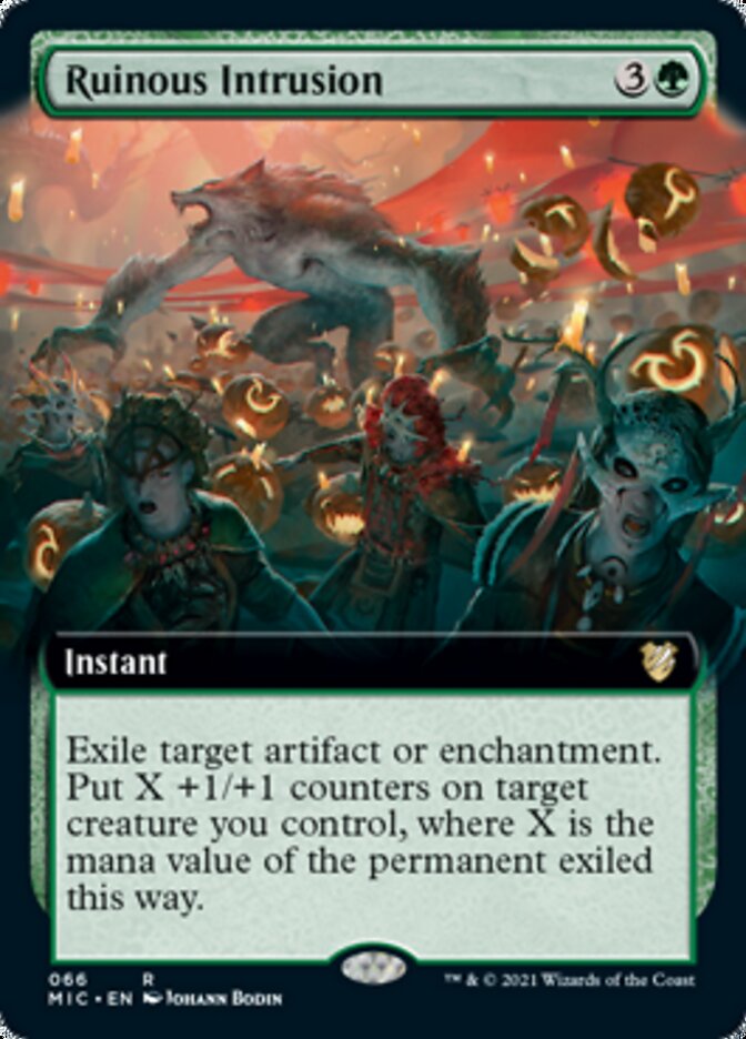 Ruinous Intrusion (Extended Art) [Innistrad: Midnight Hunt Commander] | Odin's Place