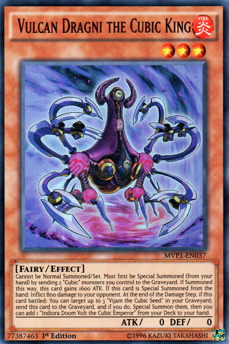 Vulcan Dragni the Cubic King [MVP1-EN037] Ultra Rare | Odin's Place
