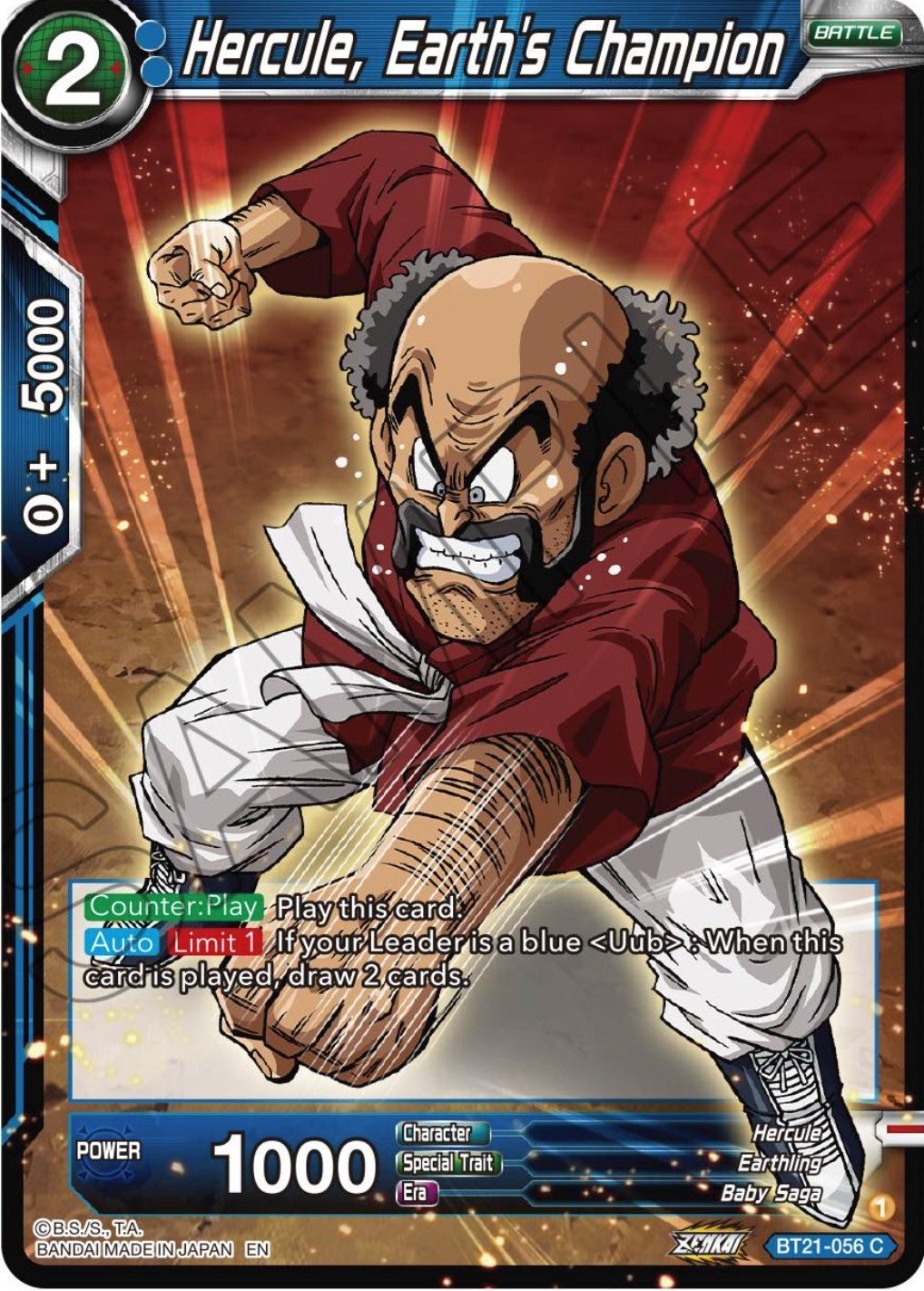 Hercule, Earth's Champion (BT21-056) [Wild Resurgence] | Odin's Place