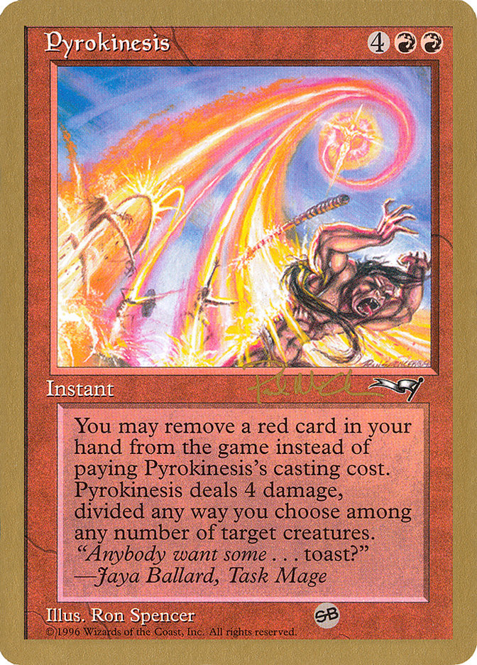 Pyrokinesis (Paul McCabe) (SB) [World Championship Decks 1997] | Odin's Place