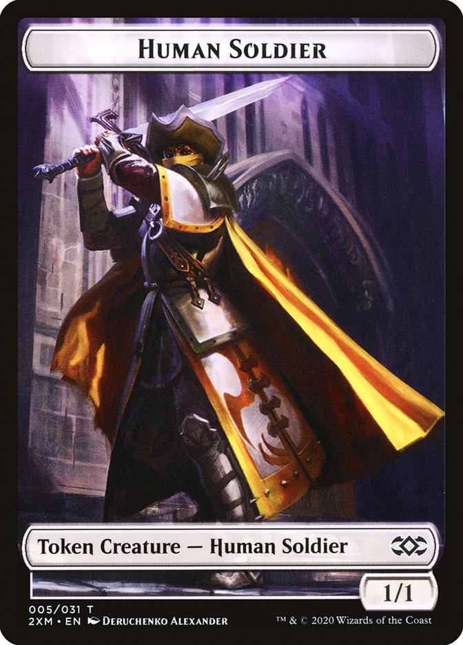 Human Soldier Token [Double Masters Tokens] | Odin's Place