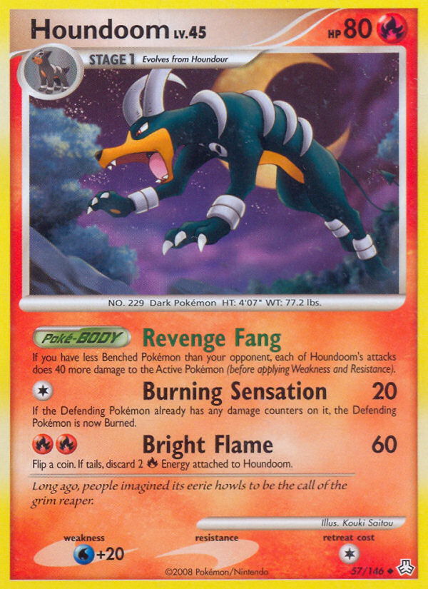 Houndoom (57/146) [Diamond & Pearl: Legends Awakened] | Odin's Place