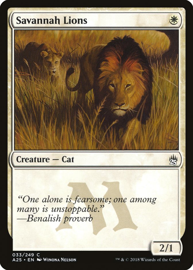 Savannah Lions (33) [Masters 25] | Odin's Place