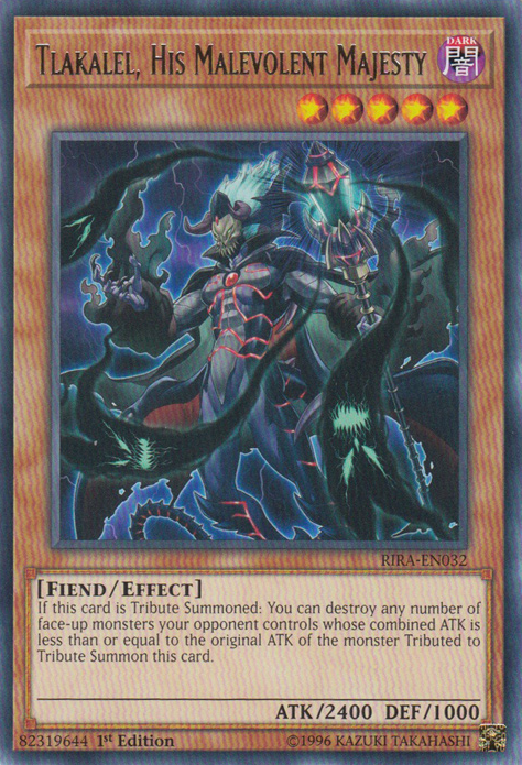 Tlakalel, His Malevolent Majesty [RIRA-EN032] Rare | Odin's Place