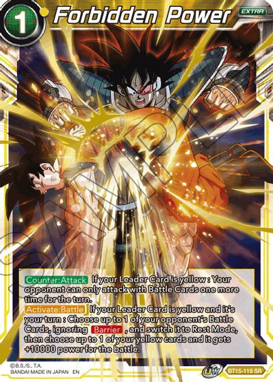 Forbidden Power (BT15-119) [Saiyan Showdown] | Odin's Place