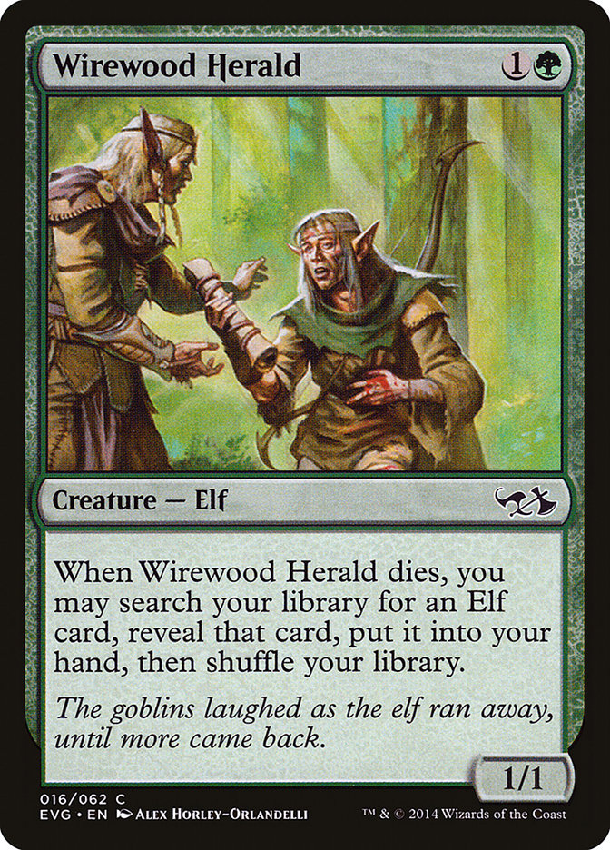 Wirewood Herald (16) (Elves vs. Goblins) [Duel Decks Anthology] | Odin's Place