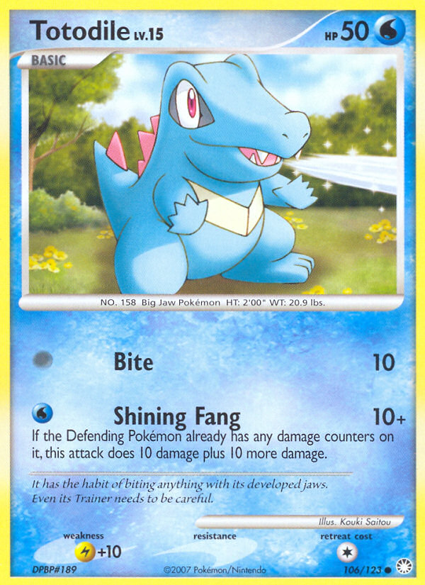Totodile (106/123) [Diamond & Pearl: Mysterious Treasures] | Odin's Place