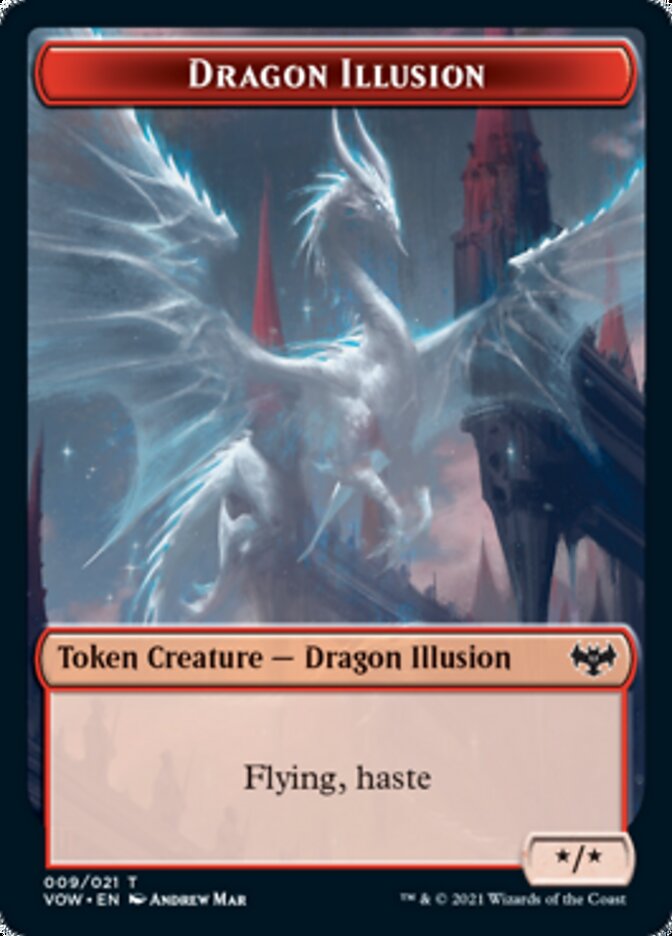 Dragon Illusion Token [Innistrad: Crimson Vow Tokens] | Odin's Place