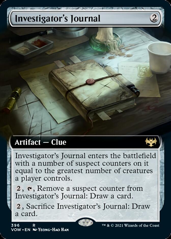 Investigator's Journal (Extended Art) [Innistrad: Crimson Vow] | Odin's Place