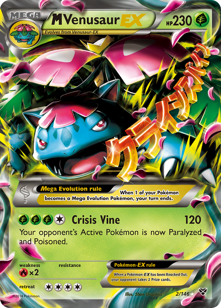 M Venusaur EX (2/146) [XY: Base Set] | Odin's Place