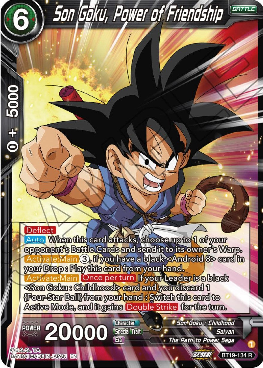 Son Goku, Power of Friendship (BT19-134) [Fighter's Ambition] | Odin's Place