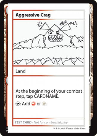 Aggressive Crag (2021 Edition) [Mystery Booster Playtest Cards] | Odin's Place