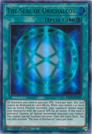 The Seal of Orichalcos (Green) [DLCS-EN137] Ultra Rare | Odin's Place