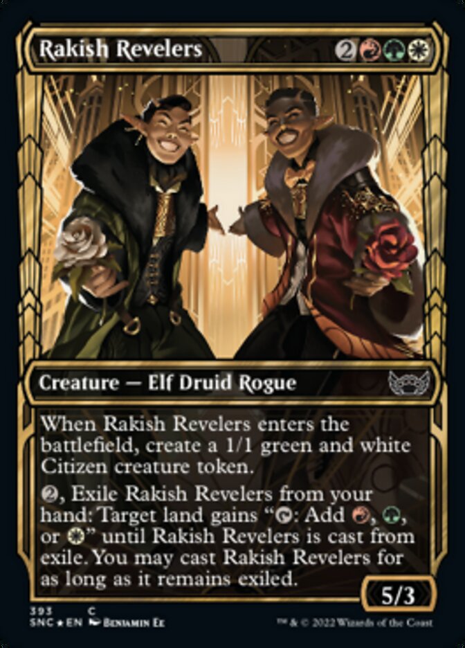 Rakish Revelers (Showcase Golden Age Gilded Foil) [Streets of New Capenna] | Odin's Place