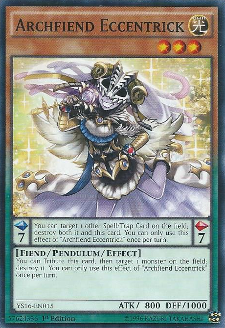 Archfiend Eccentrick [YS16-EN015] Common | Odin's Place