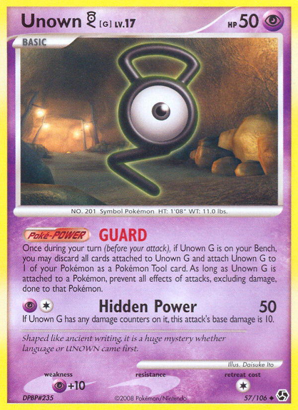 Unown G (57/106) [Diamond & Pearl: Great Encounters] | Odin's Place