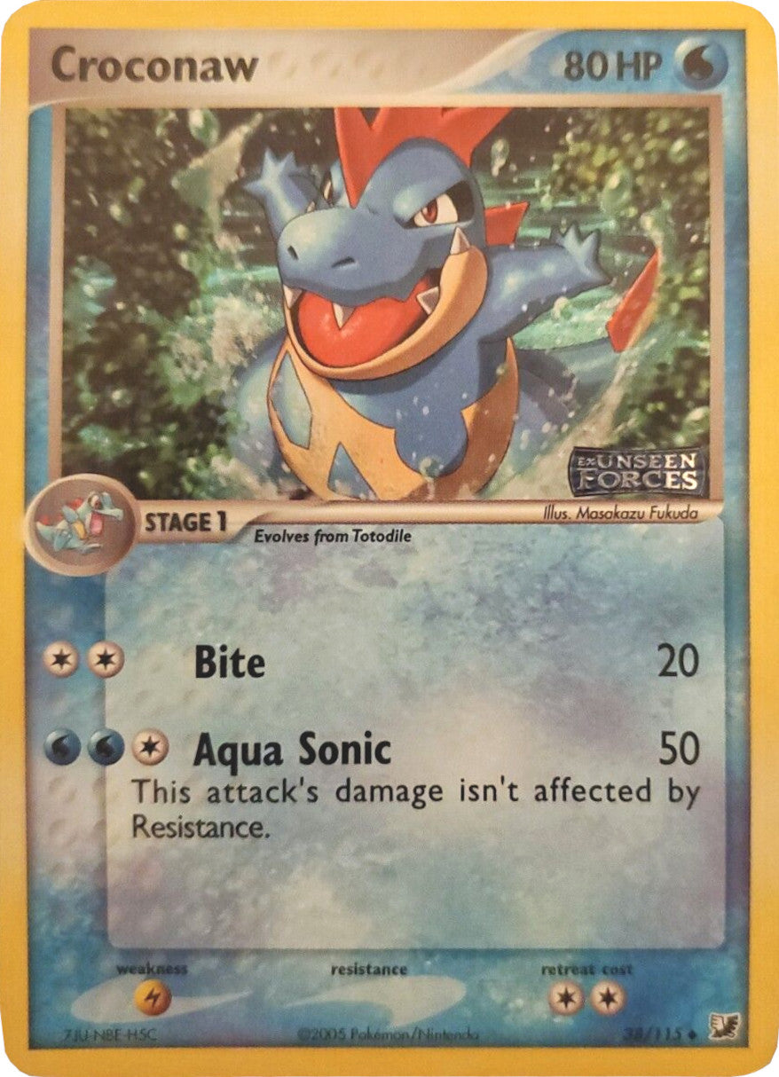 Croconaw (38/115) (Stamped) [EX: Unseen Forces] | Odin's Place
