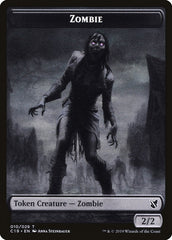 Ob Nixilis, Reignited Emblem // Zombie (010) Double-Sided Token [Commander 2019 Tokens] | Odin's Place