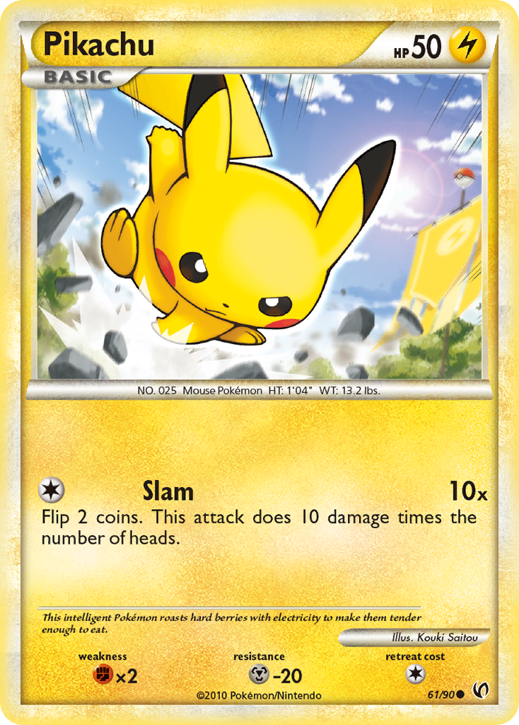 Pikachu (61/90) [HeartGold & SoulSilver: Undaunted] | Odin's Place
