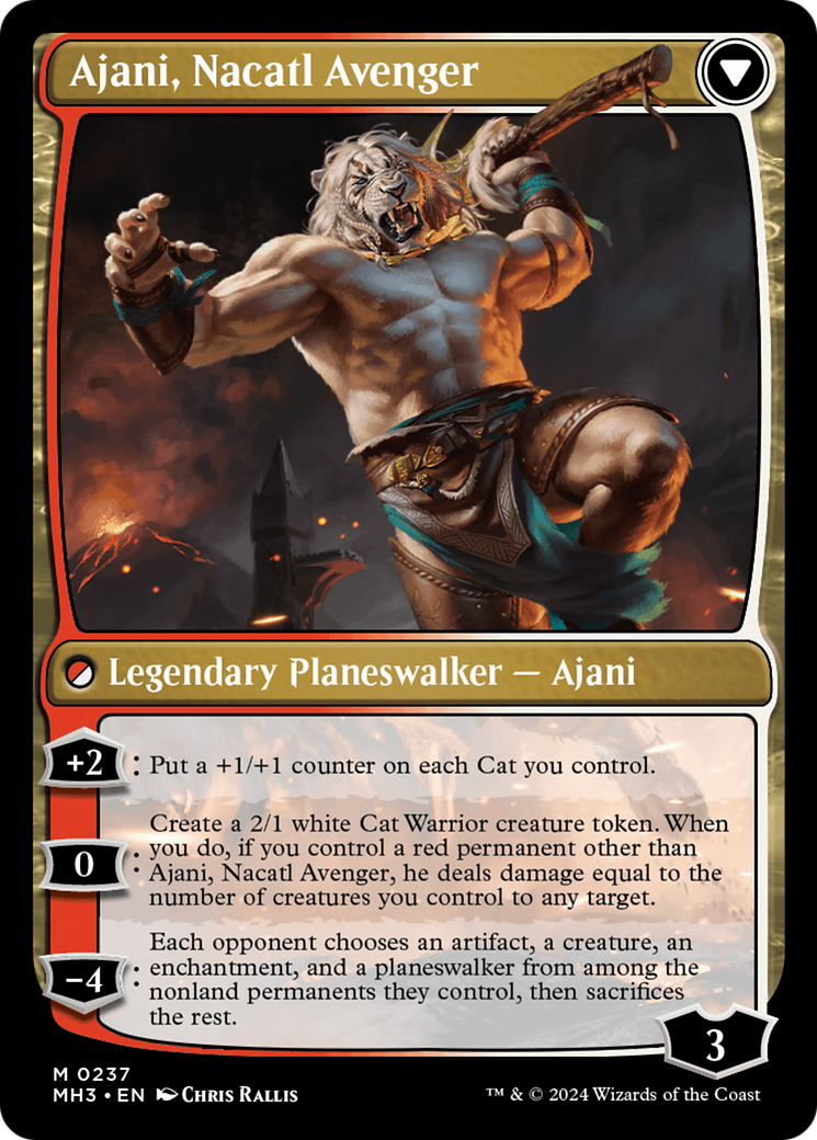 Ajani, Nacatl Pariah // Ajani, Nacatl Avenger [Modern Horizons 3] | Odin's Place