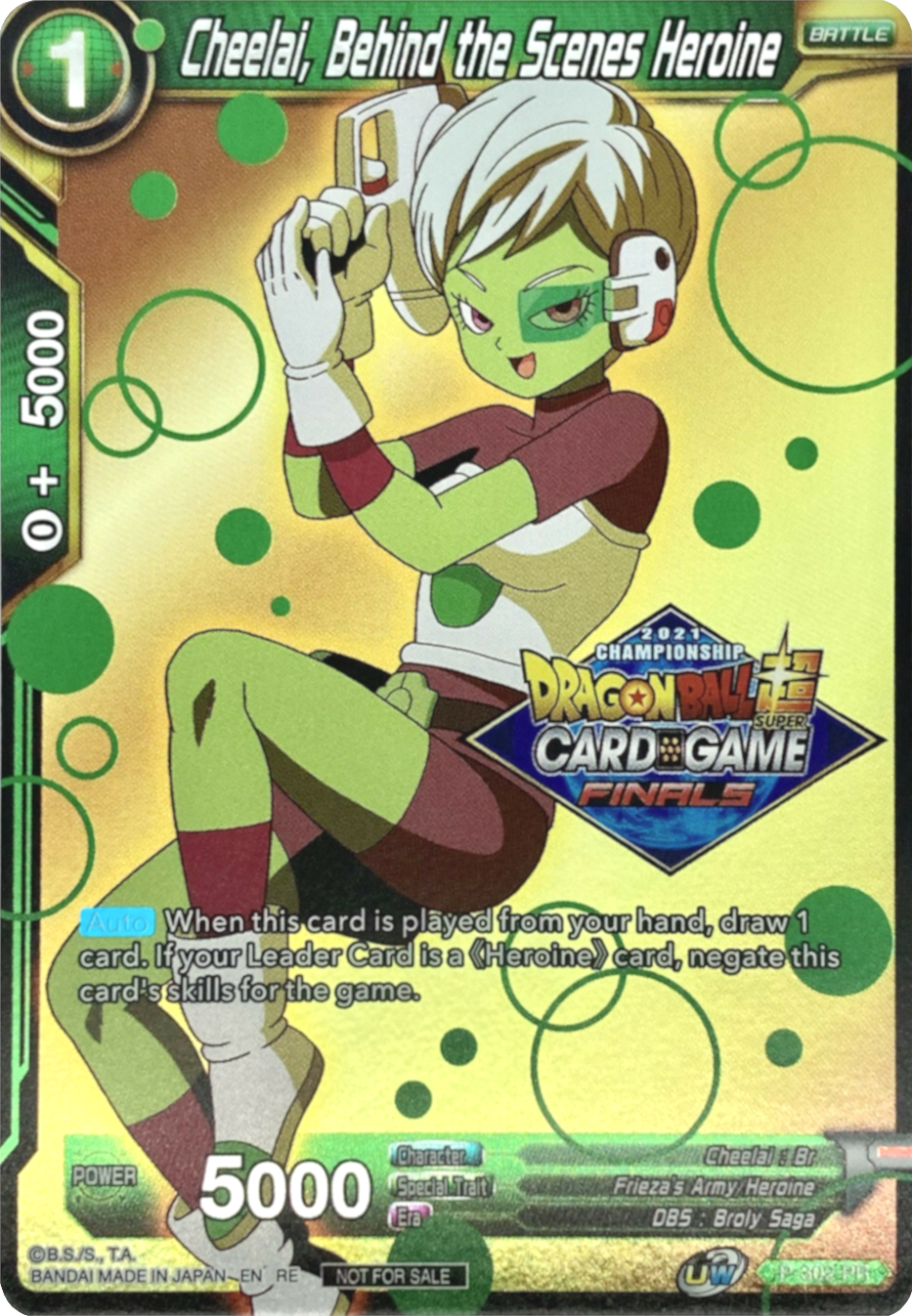 Cheelai, Behind the Scenes Heroine (2021 Tournament Pack Vault Set) (P-302) [Tournament Promotion Cards] | Odin's Place