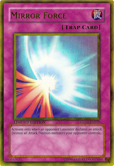 Mirror Force [GLD1-EN039] Gold Rare | Odin's Place