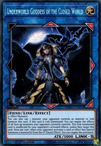 Underworld Goddess of the Closed World [BLVO-EN050] Secret Rare | Odin's Place