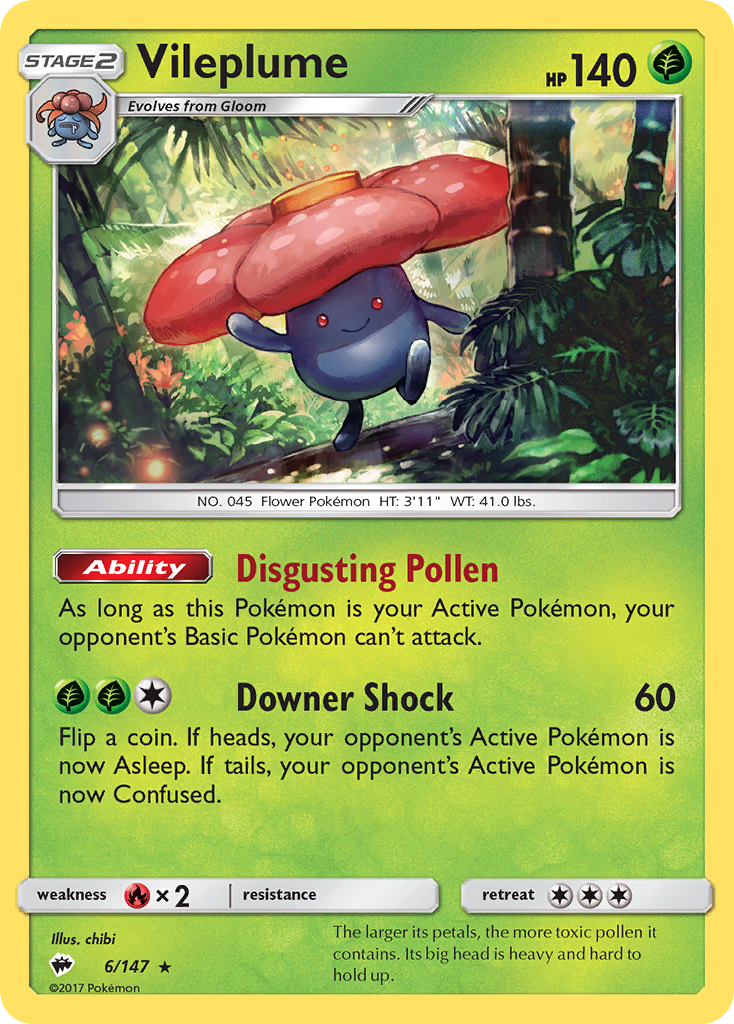 Vileplume (6/147) [Sun & Moon: Burning Shadows] | Odin's Place