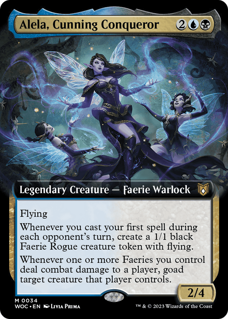 Alela, Cunning Conqueror (Extended Art) [Wilds of Eldraine Commander] | Odin's Place
