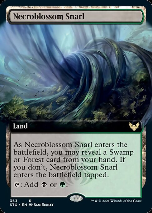 Necroblossom Snarl (Extended Art) [Strixhaven: School of Mages] | Odin's Place