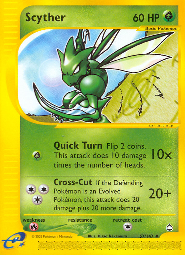Scyther (57/147) [Aquapolis] | Odin's Place
