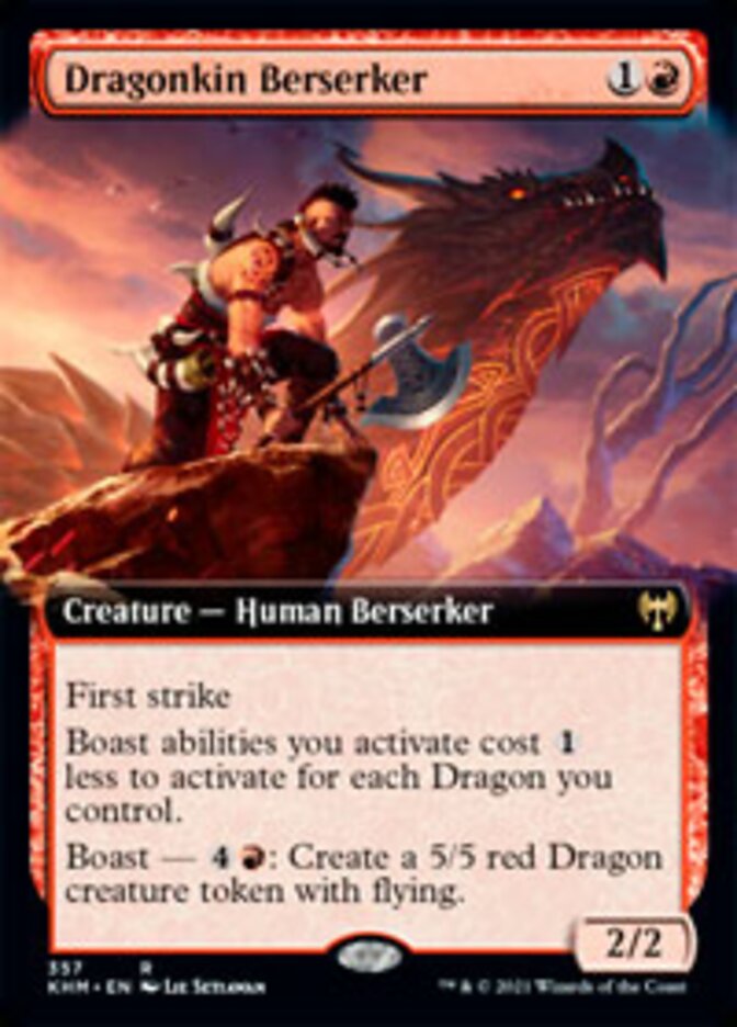 Dragonkin Berserker (Extended Art) [Kaldheim] | Odin's Place