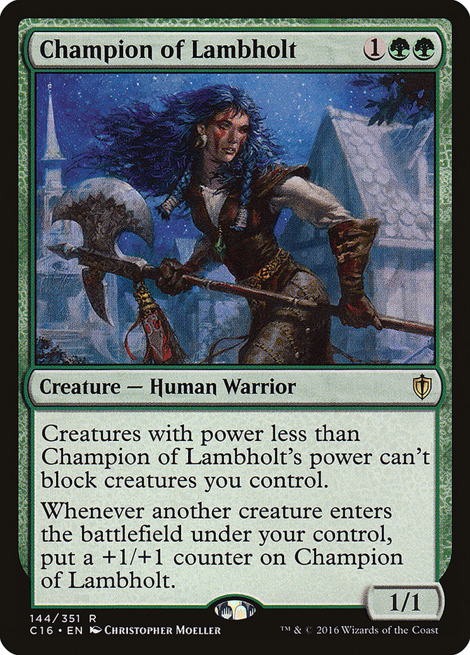 Champion of Lambholt (144) [Commander 2016] | Odin's Place