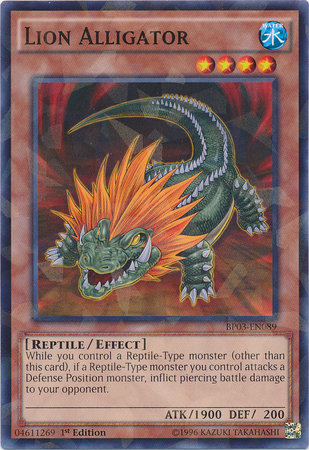 Lion Alligator [BP03-EN089] Shatterfoil Rare | Odin's Place