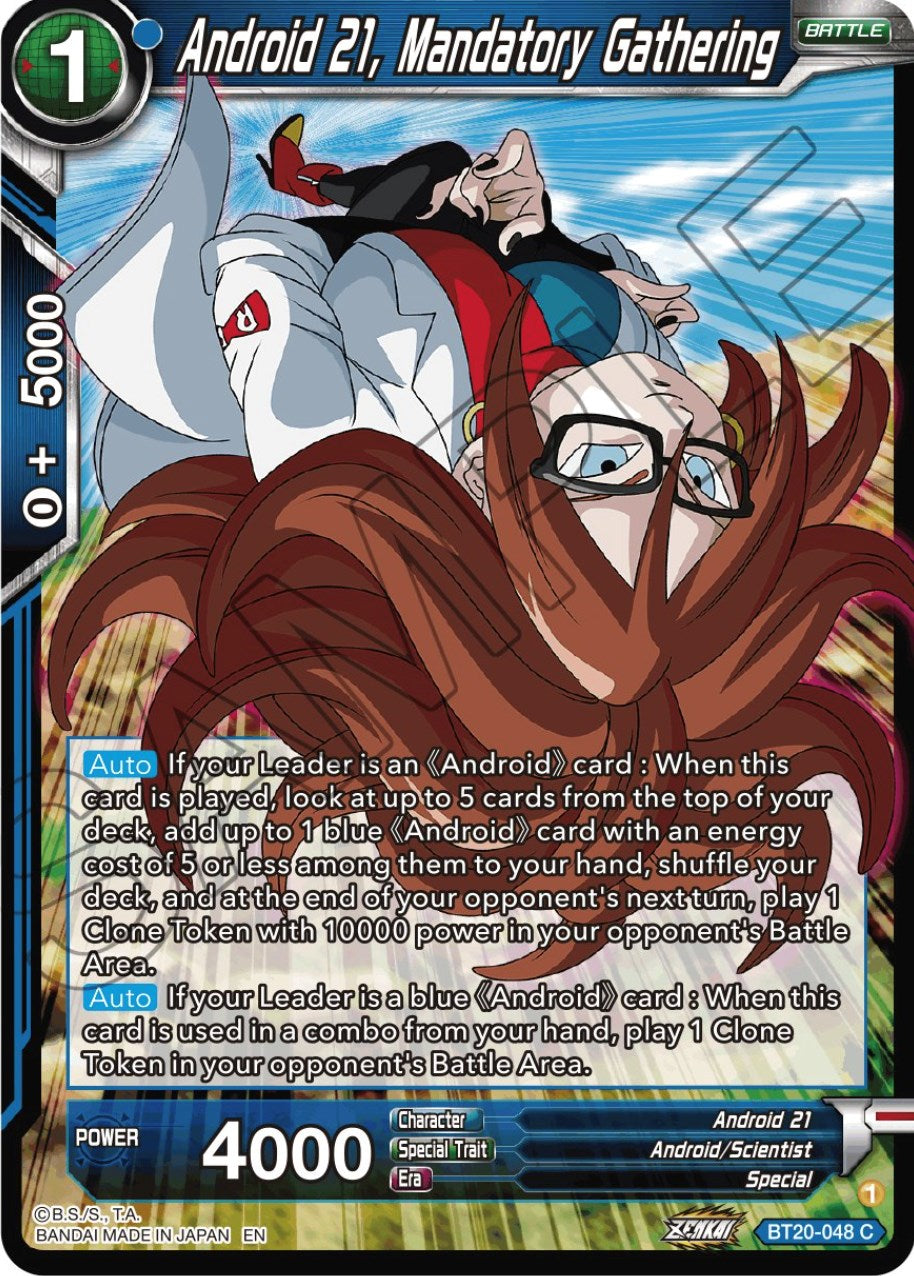 Android 21, Mandatory Gathering (BT20-048) [Power Absorbed] | Odin's Place
