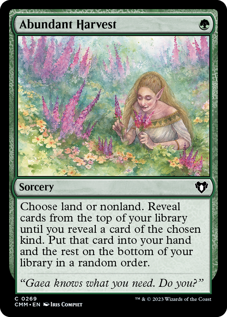 Abundant Harvest [Commander Masters] | Odin's Place
