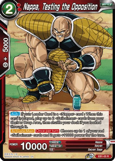 Nappa, Testing the Opposition (EB1-05) [Battle Evolution Booster] | Odin's Place