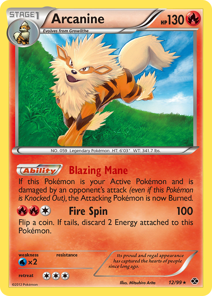Arcanine (12/99) [Black & White: Next Destinies] | Odin's Place